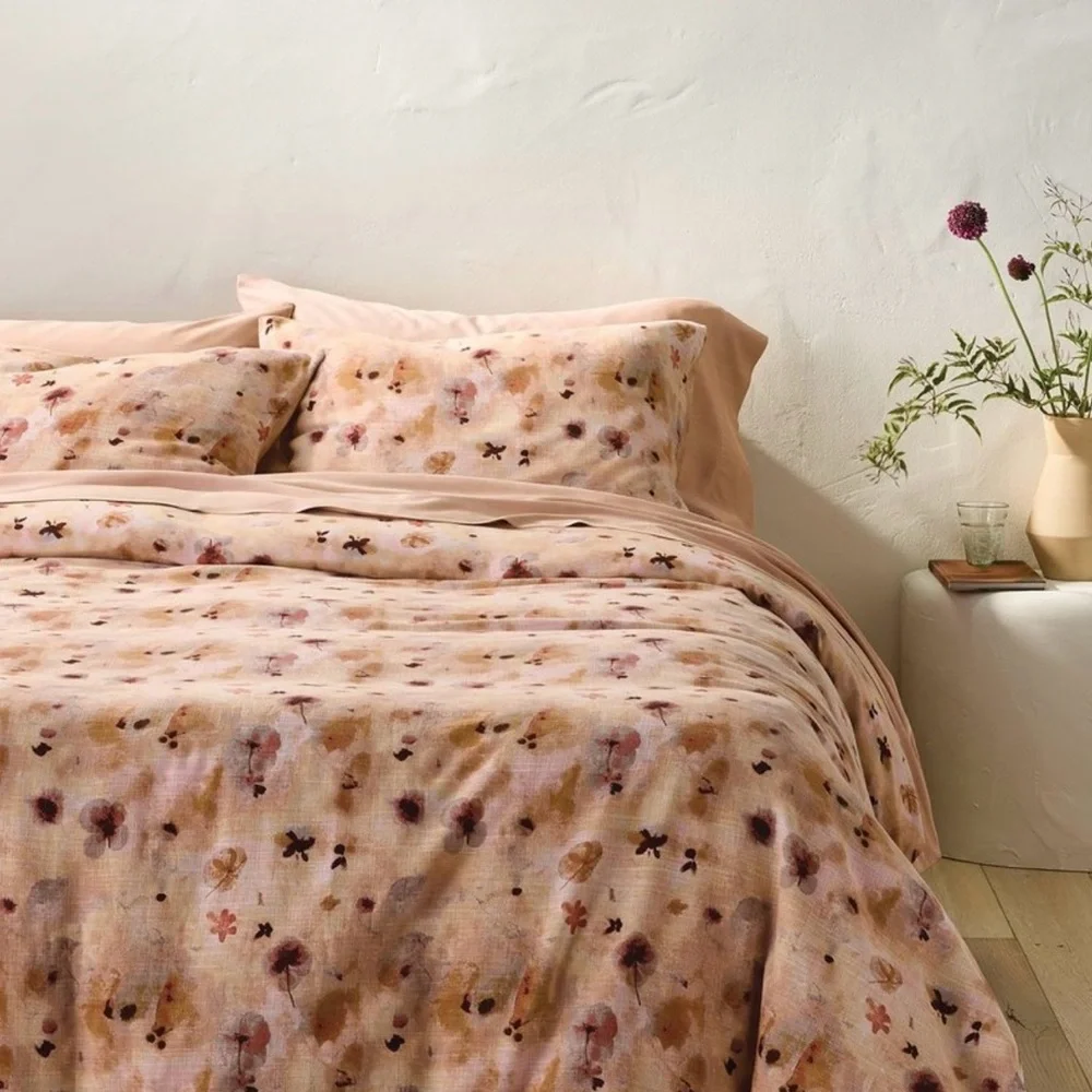 Casaluna Heavyweight Linen Blend Duvet Cover and Sham Set - King Size